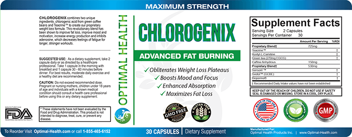 Chlorogenix Product Label